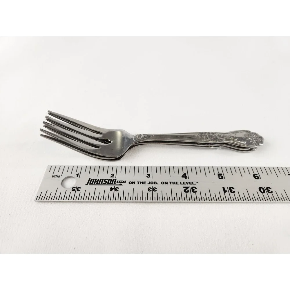 Rogers Stainless Steel Love Joy Pattern Flatware 10 Piece Lot Spoons Forks Repla